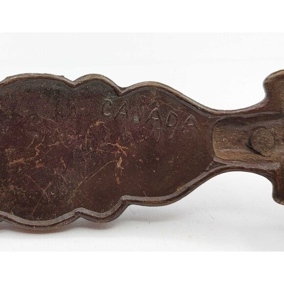 Lot of 6 Vintage Large Brass Drawer Pulls Cabinet Handles Canada CH1050 - Picture 6 of 7